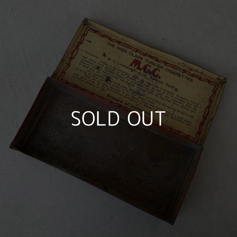 画像8: VINTAGE ANTIQUE M.C.C. TOBACCO TIN CAN ヴィンテージ アンティーク 煙草 ティン 缶 アメリカ / アドバタイジング たばこ入れ 小物入れ 収納 雑貨 USA