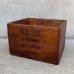 画像1: VINTAGE ANTIQUE R.E.LEE WOOD CRATE WOOD BOX ヴィンテージ アンティーク ウッドボックス 木箱 アメリカ / インダストリアル 収納 店舗什器 USA (2) (1)