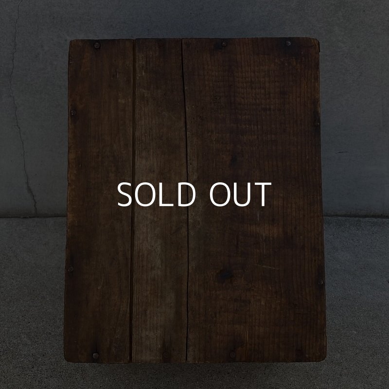 画像6: VINTAGE ANTIQUE R.E.LEE WOOD CRATE WOOD BOX ヴィンテージ アンティーク ウッドボックス 木箱 アメリカ / インダストリアル 収納 店舗什器 USA (2)