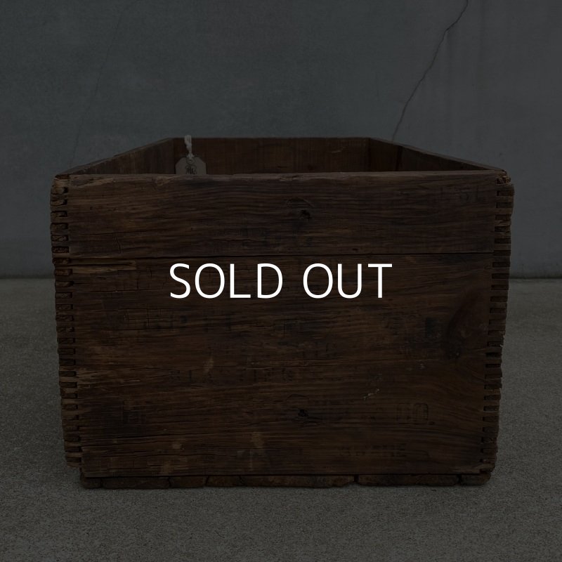 画像5: VINTAGE ANTIQUE HERCULES WOOD CRATE WOOD BOX ヴィンテージ アンティーク ウッドボックス 木箱 アメリカ / インダストリアル 収納 店舗什器 USA (1)