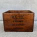 画像2: VINTAGE ANTIQUE R.E.LEE WOOD CRATE WOOD BOX ヴィンテージ アンティーク ウッドボックス 木箱 アメリカ / インダストリアル 収納 店舗什器 USA (2) (2)