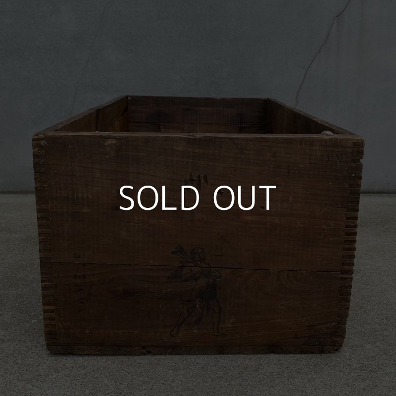 画像4: VINTAGE ANTIQUE HERCULES WOOD CRATE WOOD BOX ヴィンテージ アンティーク ウッドボックス 木箱 アメリカ / インダストリアル 収納 店舗什器 USA (1)