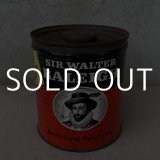 VINTAGE ANTIQUE SIR WALTER RALEIGH TOBACCO TIN CAN ヴィンテージ アンティーク 煙草 ティン 缶 アメリカ / アドバタイジング  たばこ入れ 小物入れ 収納 雑貨 USA 