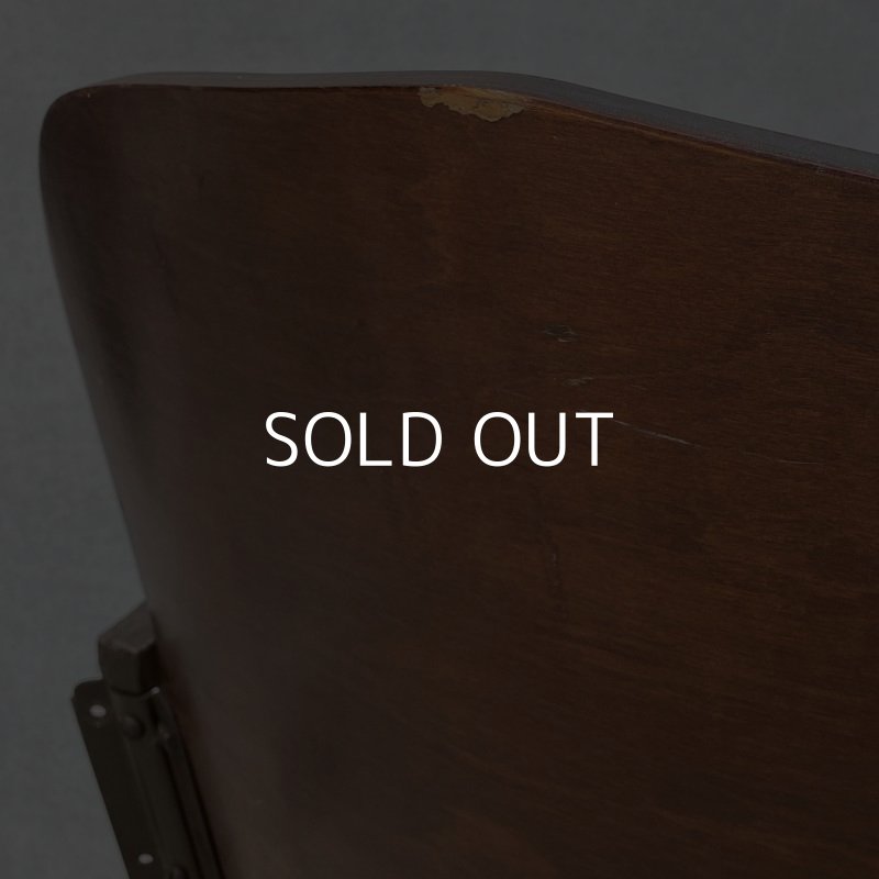 画像9: VINTAGE ANTIQUE THEATER CHAIR ヴィンテージ アンティーク シアターチェア アメリカ / 椅子 シアターベンチ 家具 木製 映画館 2連 店舗 什器 USA