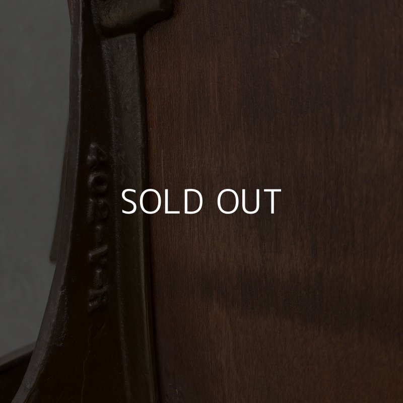 画像10: VINTAGE ANTIQUE THEATER CHAIR ヴィンテージ アンティーク シアターチェア アメリカ / 椅子 シアターベンチ 家具 木製 映画館 2連 店舗 什器 USA