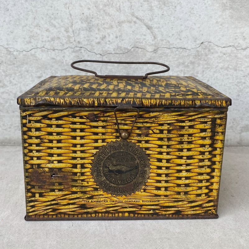 画像2: VINTAGE ANTIQUE PATTERSON'S SEAL TOBACCO TIN CAN ヴィンテージ アンティーク 煙草 ティン 缶 アメリカ / アドバタイジング たばこ入れ 小物入れ 収納 雑貨 USA 