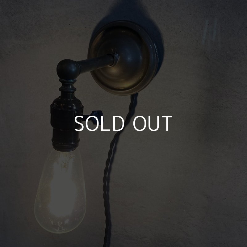 画像9: VINTAGE ANTIQUE LAMP LIGHT WALL LAMP ヴィンテージ アンティーク ライト ウォールランプ ブラケットランプ 照明 アメリカ / 壁付けランプ  真鍮 店舗什器 USA (1)