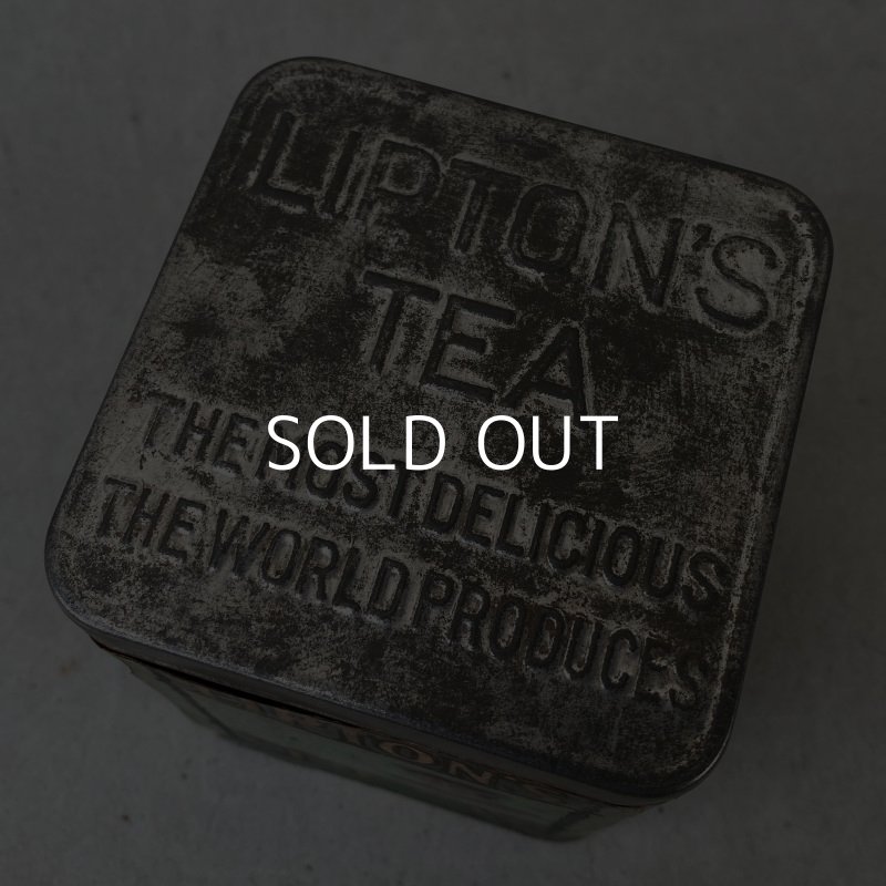 画像5: VINTAGE ANTIQUE LIPTON'S TEA TIN CAN ヴィンテージ アンティーク リプトン ティン 缶 アメリカ / アドバタイジング インテリア キッチン カフェ 小物入れ 収納 雑貨 USA