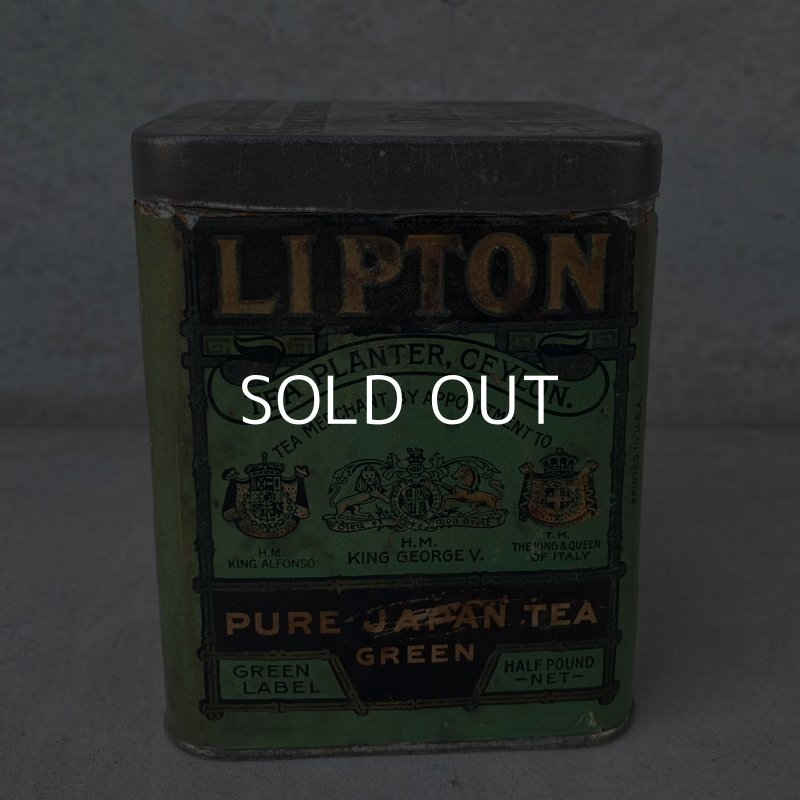 画像4: VINTAGE ANTIQUE LIPTON'S TEA TIN CAN ヴィンテージ アンティーク リプトン ティン 缶 アメリカ / アドバタイジング インテリア キッチン カフェ 小物入れ 収納 雑貨 USA