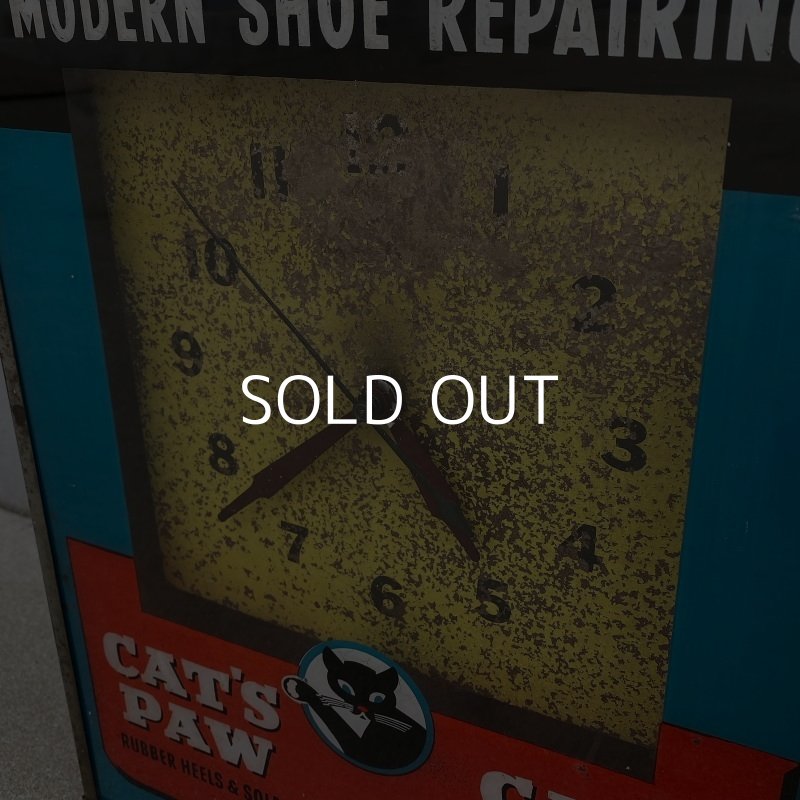 画像6: VINTAGE ANTIQUE CAT'S PAW WALL CLOCK ヴィンテージ アンティーク キャッツポウ ウォールクロック 壁掛け時計 アメリカ / コレクタブル アドバタイジング 販促用 USA