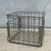 画像1: VINTAGE ANTIQUE  WIRE BASKET ヴィンテージ ワイヤーバスケット メタルボックス  / アメリカ インダストリアル ガレージ アイアン かご 収納 什器 USA (1)