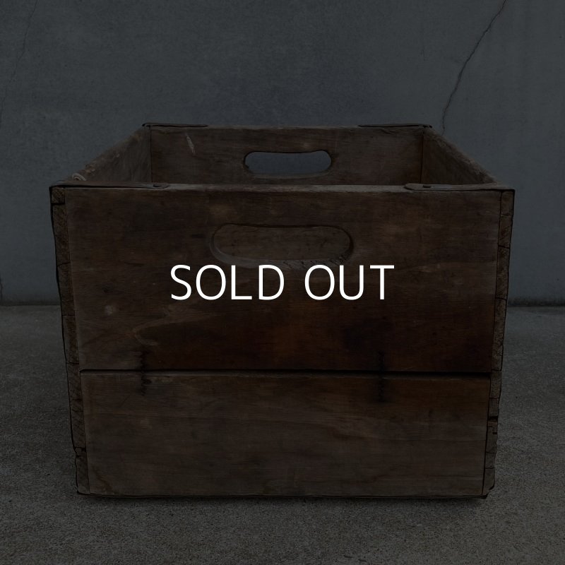 画像4: VINTAGE ANTIQUE PEVELY WOOD CRATE WOOD BOX ヴィンテージ アンティーク ウッドボックス 木箱 アメリカ / インダストリアル 運搬用 収納 店舗什器 USA (1)