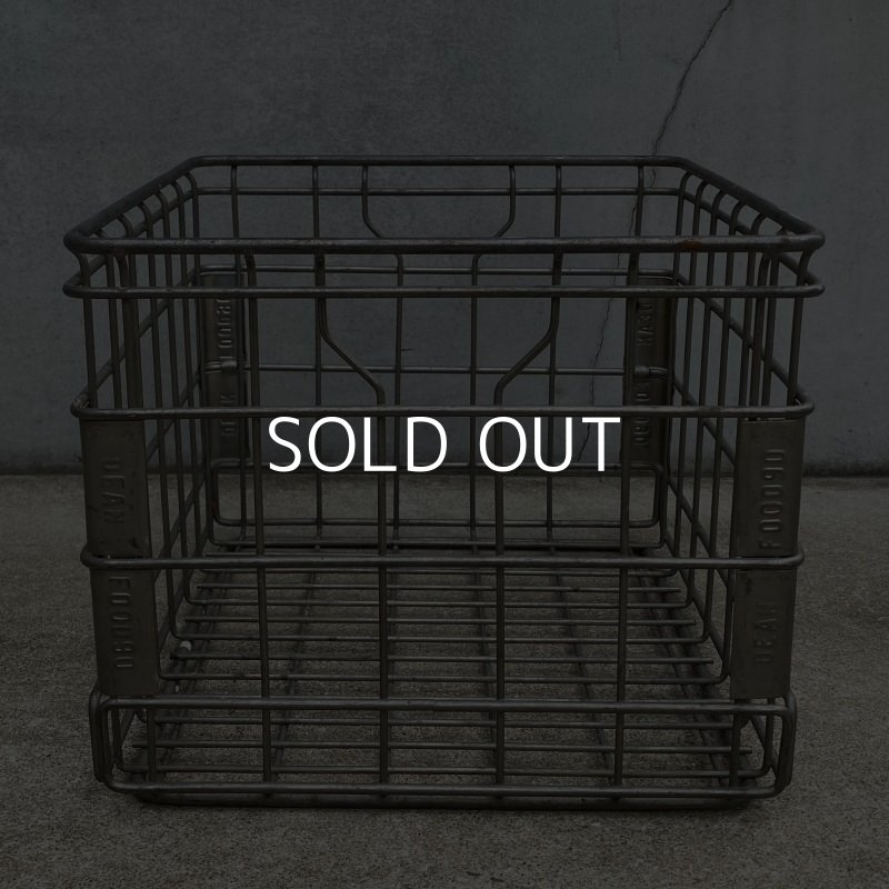 画像4: VINTAGE ANTIQUE  WIRE BASKET ヴィンテージ ワイヤーバスケット メタルボックス  / アメリカ インダストリアル ガレージ アイアン かご 収納 什器 USA