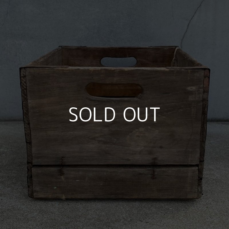 画像5: VINTAGE ANTIQUE PEVELY WOOD CRATE WOOD BOX ヴィンテージ アンティーク ウッドボックス 木箱 アメリカ / インダストリアル 運搬用 収納 店舗什器 USA (1)