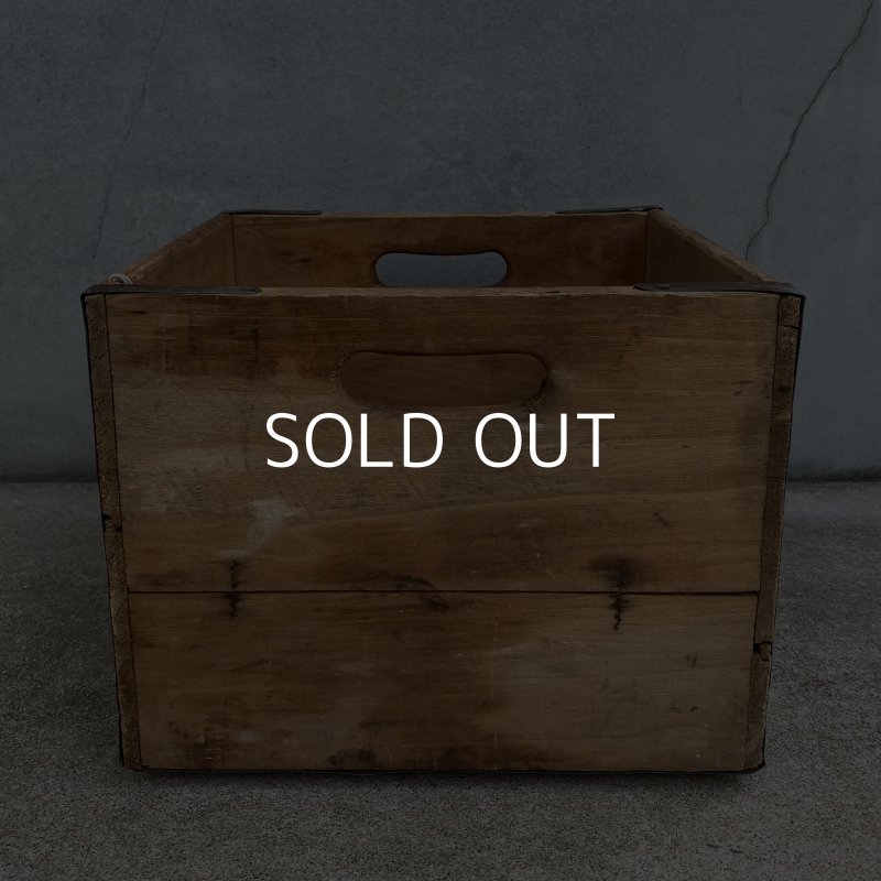 画像5: VINTAGE ANTIQUE PEVELY WOOD CRATE WOOD BOX ヴィンテージ アンティーク ウッドボックス 木箱 アメリカ / インダストリアル 運搬用 収納 店舗什器 USA (2)