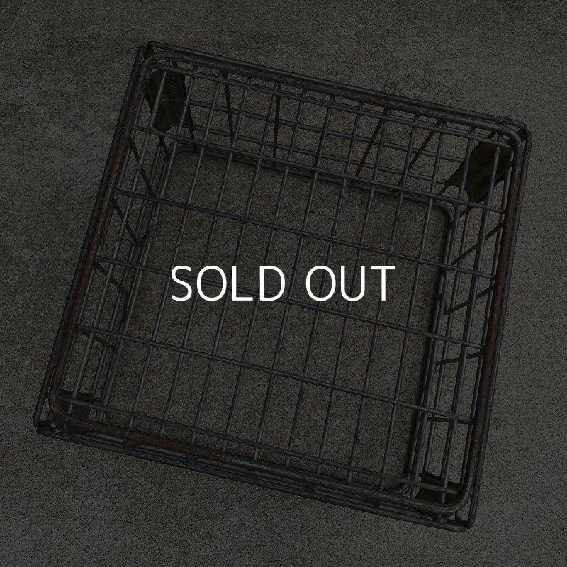 画像6: VINTAGE ANTIQUE  WIRE BASKET ヴィンテージ ワイヤーバスケット メタルボックス  / アメリカ インダストリアル ガレージ アイアン かご 収納 什器 USA