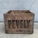 画像3: VINTAGE ANTIQUE PEVELY WOOD CRATE WOOD BOX ヴィンテージ アンティーク ウッドボックス 木箱 アメリカ / インダストリアル 運搬用 収納 店舗什器 USA (1)