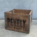 画像1: VINTAGE ANTIQUE PEVELY WOOD CRATE WOOD BOX ヴィンテージ アンティーク ウッドボックス 木箱 アメリカ / インダストリアル 運搬用 収納 店舗什器 USA (1) (1)