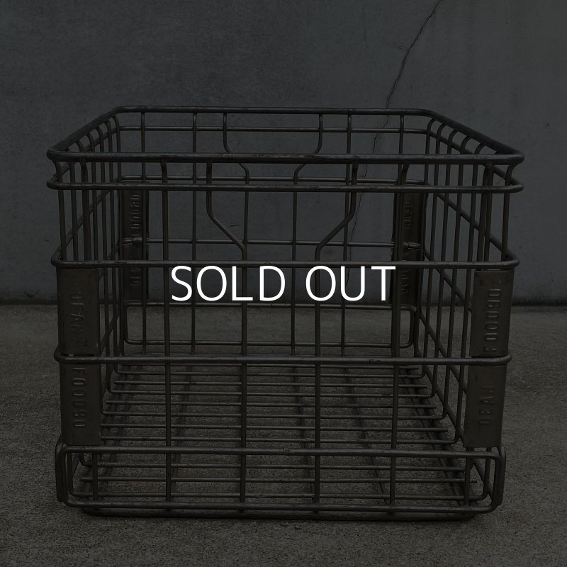 画像3: VINTAGE ANTIQUE  WIRE BASKET ヴィンテージ ワイヤーバスケット メタルボックス  / アメリカ インダストリアル ガレージ アイアン かご 収納 什器 USA