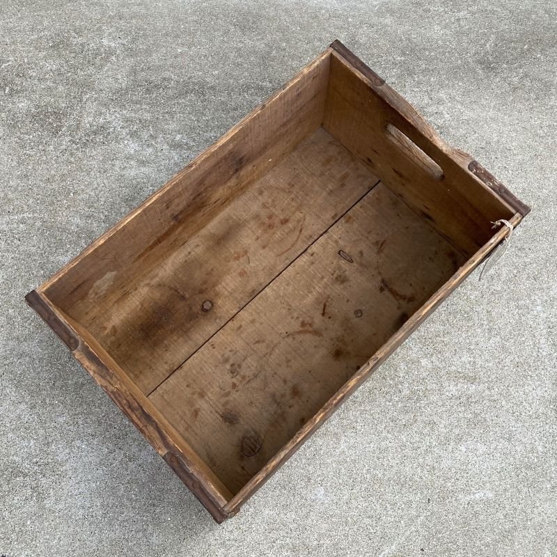 画像6: VINTAGE ANTIQUE ATLAS BREWING CO. WOOD CRATE WOOD BOX ヴィンテージ アンティーク ウッドボックス 木箱 アメリカ / インダストリアル 運搬用 収納 店舗什器 USA