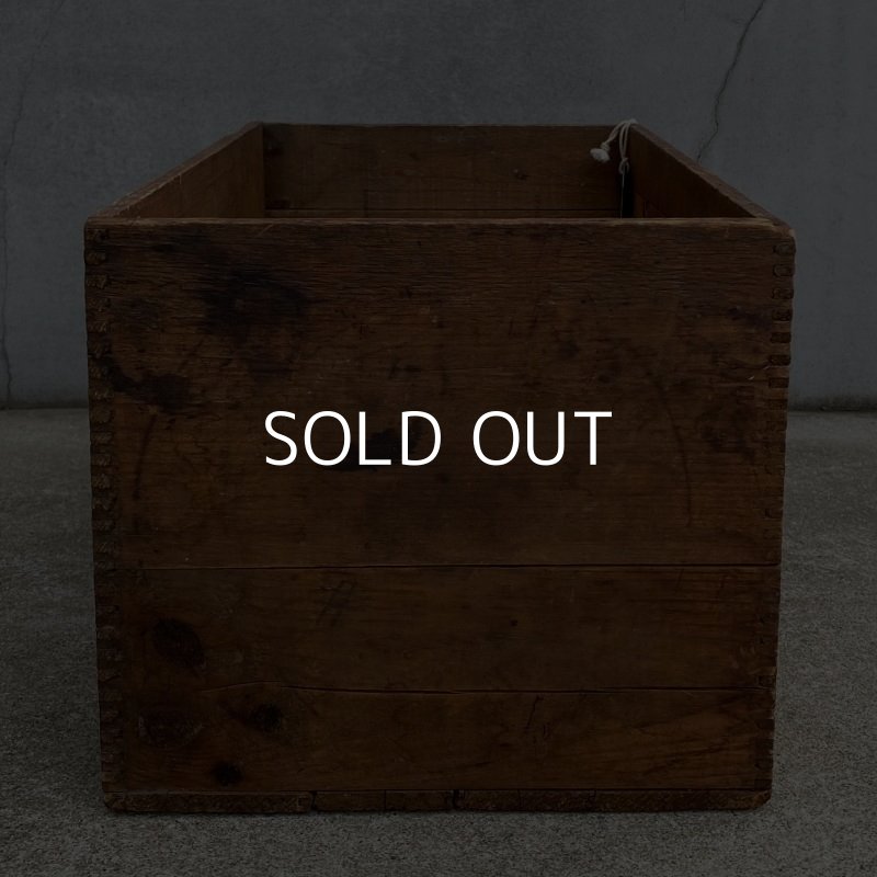 画像5: VINTAGE ANTIQUE JUNKET WOOD CRATE WOOD BOX ヴィンテージ アンティーク ウッドボックス 木箱 アメリカ / ディスプレイ アイスクリーム 運搬用 収納 店舗什器 USA 