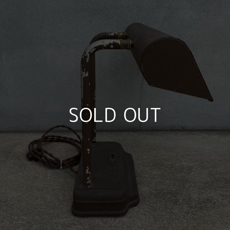 画像3: VINTAGE ANTIQUE DESKLAMP STANDLAMP ヴィンテージ アンティーク デスクライト スタンドライト 卓上ライト アメリカ / インダストリアル 照明 蛍光灯 工業用 USA