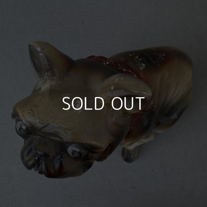 画像6: VINTAGE ANTIQUE CHALK WEAR BULLDOG ヴィンテージ アンティーク チョークウェア ブルドッグ オブジェ アメリカ / コレクタブル インテリア 置物 犬 USA