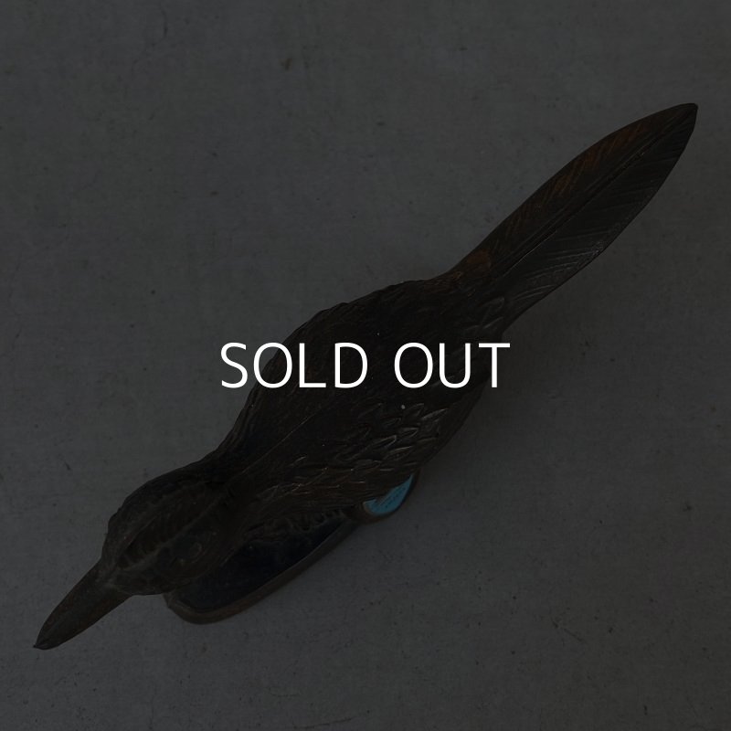 画像6: VINTAGE ANTIQUE ROADRUNNER ヴィンテージ アンティーク ロードランナー オブジェ アメリカ / コレクタブル ペーパーウェイト 置物 鳥 USA (1)