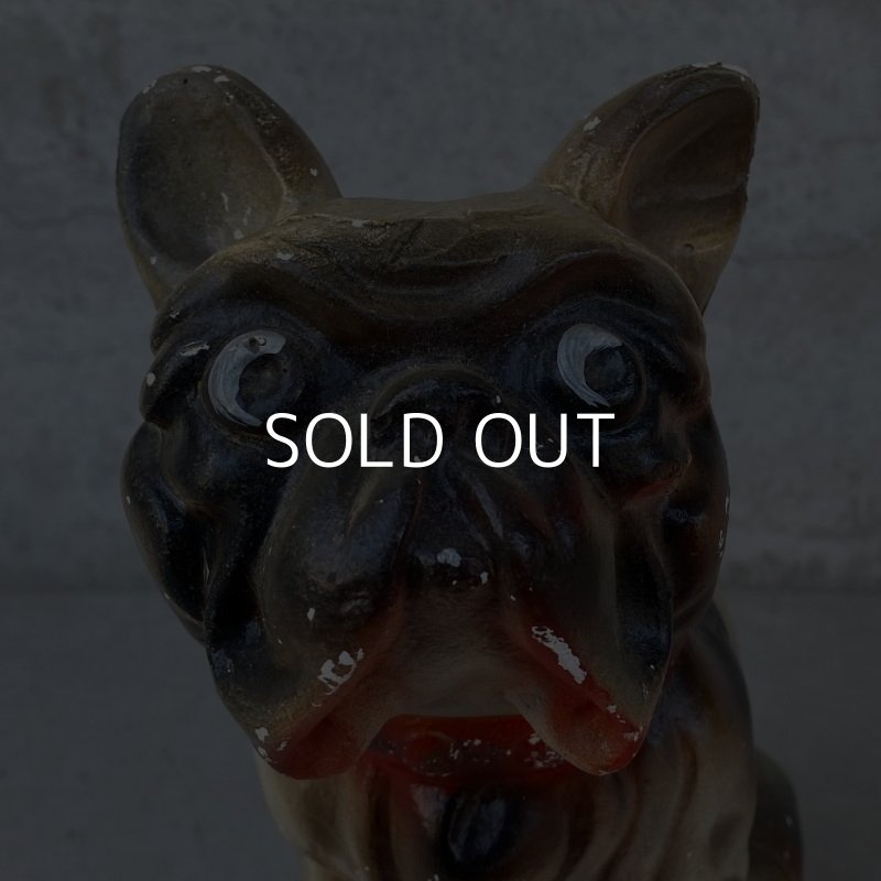 画像8: VINTAGE ANTIQUE CHALK WEAR BULLDOG ヴィンテージ アンティーク チョークウェア ブルドッグ オブジェ アメリカ / コレクタブル インテリア 置物 犬 USA