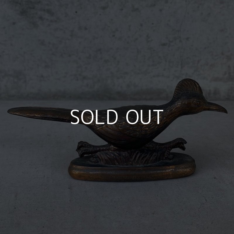 画像5: VINTAGE ANTIQUE ROADRUNNER ヴィンテージ アンティーク ロードランナー オブジェ アメリカ / コレクタブル ペーパーウェイト 置物 鳥 USA (1)