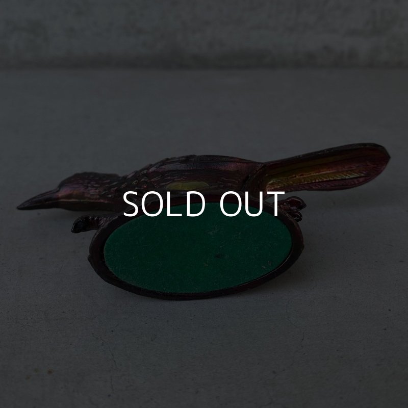 画像7: VINTAGE ANTIQUE ROADRUNNER ヴィンテージ アンティーク ロードランナー オブジェ アメリカ / コレクタブル ペーパーウェイト 置物 鳥 USA (2)