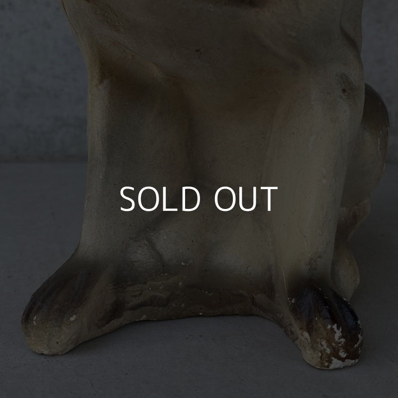 画像9: VINTAGE ANTIQUE CHALK WEAR BULLDOG ヴィンテージ アンティーク チョークウェア ブルドッグ オブジェ アメリカ / コレクタブル インテリア 置物 犬 USA