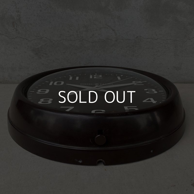 画像4: VINTAGE ANTIQUE GENERAL ELECTRIC WALL CLOCK ヴィンテージ アンティーク ウォールクロック 掛け時計 アメリカ / インダストリアル スクールクロック ダークブラウン 焦げ茶色 店舗什器 USA