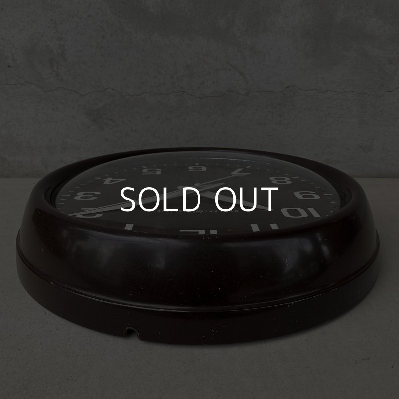 画像3: VINTAGE ANTIQUE GENERAL ELECTRIC WALL CLOCK ヴィンテージ アンティーク ウォールクロック 掛け時計 アメリカ / インダストリアル スクールクロック ダークブラウン 焦げ茶色 店舗什器 USA