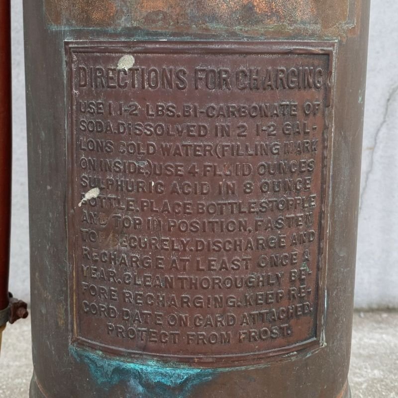 画像8: VINTAGE ANTIQUE FIRE EXTINGUISHER FOAMITE CHILDS CO. ヴィンテージ アンティーク 消火器 / アメリカ オブジェ ディスプレイ 店舗什器 真鍮 USA
