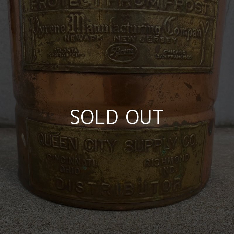 画像8: VINTAGE ANTIQUE FIRE EXTINGUISHER PYRENE ヴィンテージ アンティーク 消火器 / アメリカ オブジェ ディスプレイ 店舗什器 真鍮 USA