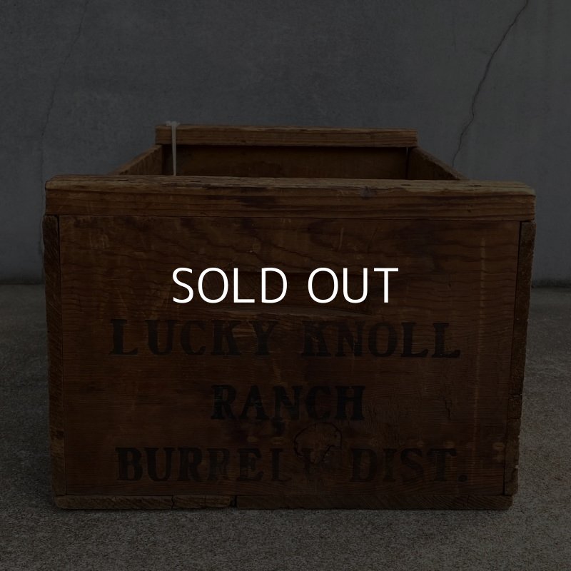 画像5: VINTAGE ANTIQUE WOOD CRATE WOOD BOX LUCKY KNOLL ヴィンテージ アンティーク ウッドボックス 木箱 アメリカ / ディスプレイ 運搬用 収納 店舗什器 USA