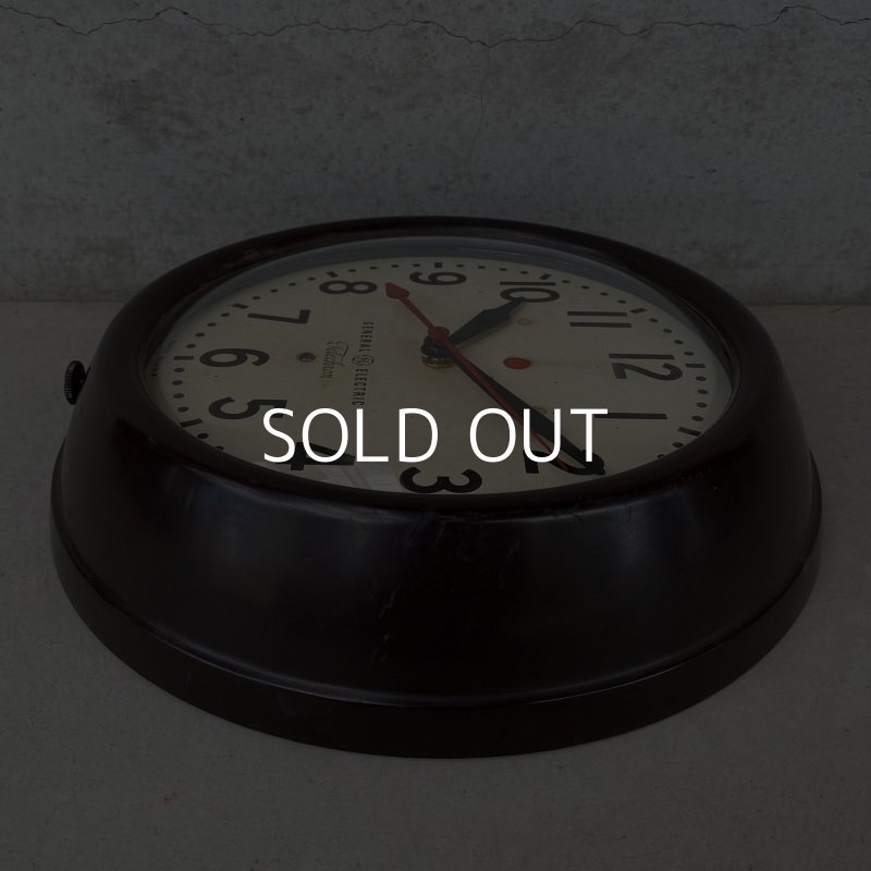 画像6: VINTAGE ANTIQUE GENERAL ELECTRIC TELECHRON WALL CLOCK ヴィンテージ アンティーク ウォールクロック 掛け時計 アメリカ / インダストリアル スクールクロック ダークブラウン 焦げ茶色 小型 店舗什器 USA