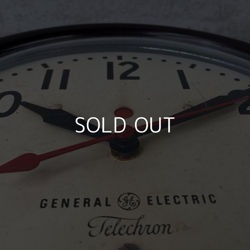 画像7: VINTAGE ANTIQUE GENERAL ELECTRIC TELECHRON WALL CLOCK ヴィンテージ アンティーク ウォールクロック 掛け時計 アメリカ / インダストリアル スクールクロック ダークブラウン 焦げ茶色 小型 店舗什器 USA