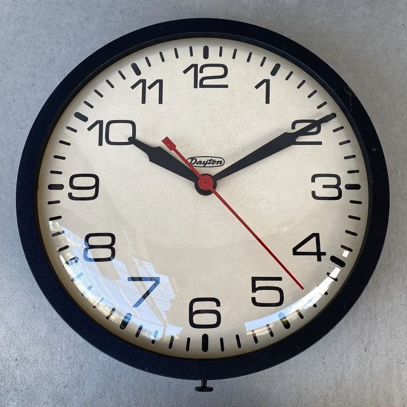 画像1: VINTAGE ANTIQUE DAYTON WALL CLOCK ヴィンテージ アンティーク ウォールクロック 壁掛け時計 アメリカ / インダストリアル スクールクロック 店舗什器 USA