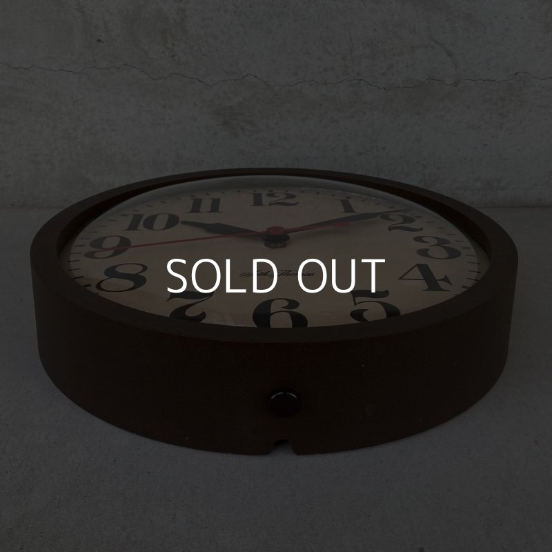 画像3: VINTAGE ANTIQUE SETH THOMAS WALL CLOCK ヴィンテージ アンティーク ウォールクロック 掛け時計 アメリカ / インダストリアル スクールクロック ブラウン 茶色 店舗什器 USA