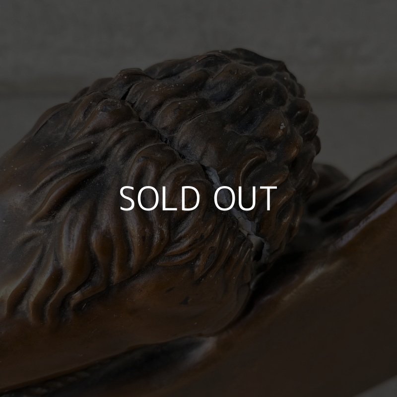 画像10: VINTAGE ANTIQUE BOOKEND HELVETIORUM FIDEI AC VIRTUTI ヴィンテージ アンティーク ブックエンド 瀕死のライオン像 / スイス ルツェルン オブジェ ディスプレイ 店舗備品