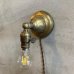 画像1: VINTAGE ANTIQUE LAMP LIGHT WALL LAMP ヴィンテージ アンティーク ライト ウォールランプ ブラケットランプ 照明 アメリカ / 壁付けランプ 真鍮 店舗什器 USA (3) (1)