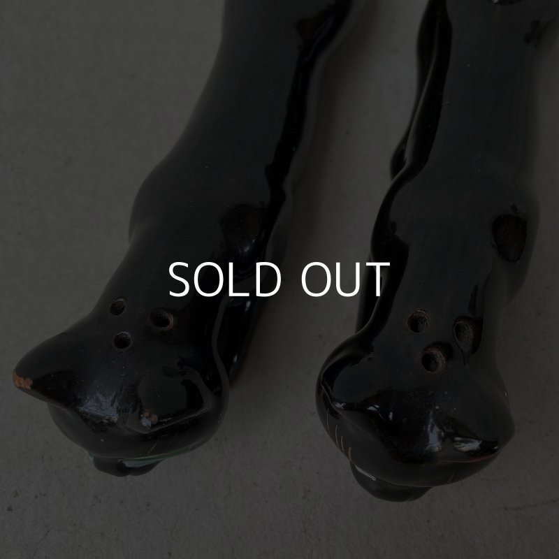 画像8: VINTAGE ANTIQUE SALT&PEPPER CAT ヴィンテージ アンティーク ソルト＆ペッパー 猫 / JAPAN コレクタブル オブジェ ネコ 陶器 塩胡椒入れ 輸出用 日本製