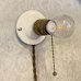 画像1: VINTAGE ANTIQUE LAMP LIGHT WALL LAMP ヴィンテージ アンティーク ライト ウォールランプ ブラケットランプ 照明 アメリカ / 壁付けランプ 陶器 店舗什器 USA  (1)