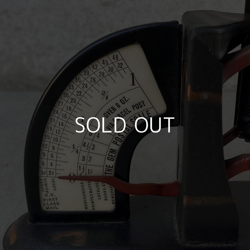 画像7: VINTAGE ANTIQUE THE GEM POSTAL SCALE JAPANNED ヴィンテージ アンティーク スケール 量り ジャパンド アメリカ / コレクタブル ジャパンカラー ジャパンフィニッシュ USA