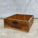 VINTAGE ANTIQUE ATLAS POWDER CO. WOOD BOX ヴィンテージ アンティーク ウッドボックス 木箱 アメリカ / ケース 収納 店舗什器 USA (3)