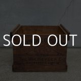 VINTAGE ANTIQUE THE WM.HEYSER CO. WOODBOX ヴィンテージ アンティーク ウッドボックス 木箱 アメリカ / ケース インテリア 店舗什器 収納 USA (1)