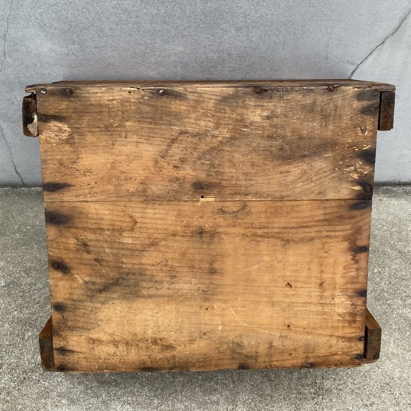 画像6: VINTAGE ANTIQUE STILL MAN ELECTRIC TUBULAR HEATERS WOODBOX ヴィンテージ アンティーク ウッドボックス 木箱 アメリカ / インテリア ケース 収納 USA (2)