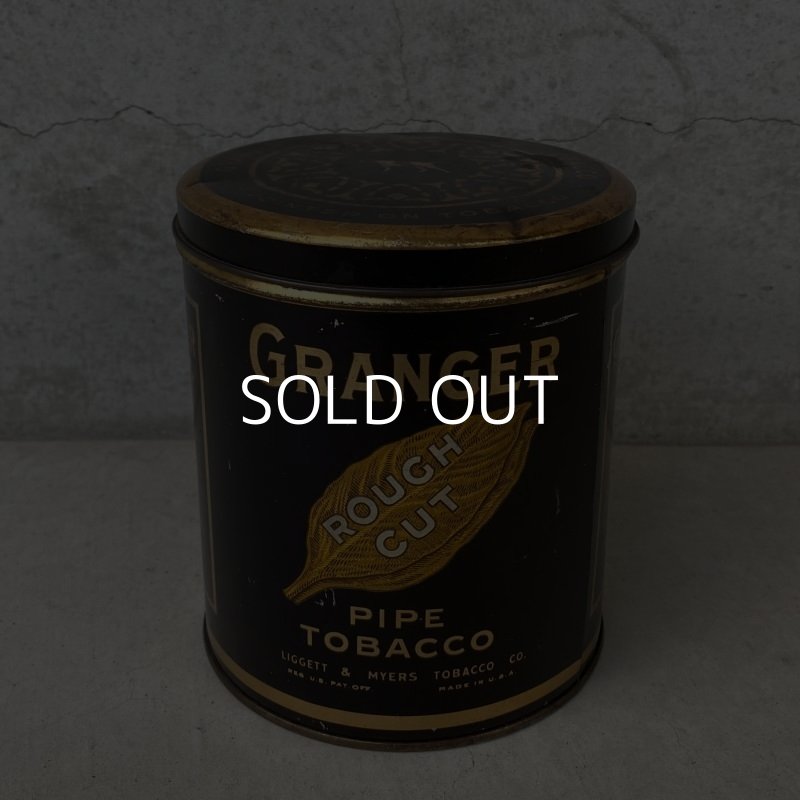 画像1: VINTAGE ANTIQUE GRANGER PIPE TOBACCO TIN CAN ヴィンテージ アンティーク 煙草 ティン 缶 アメリカ / アドバタイジング たばこ入れ 小物入れ 収納 雑貨 USA (2)